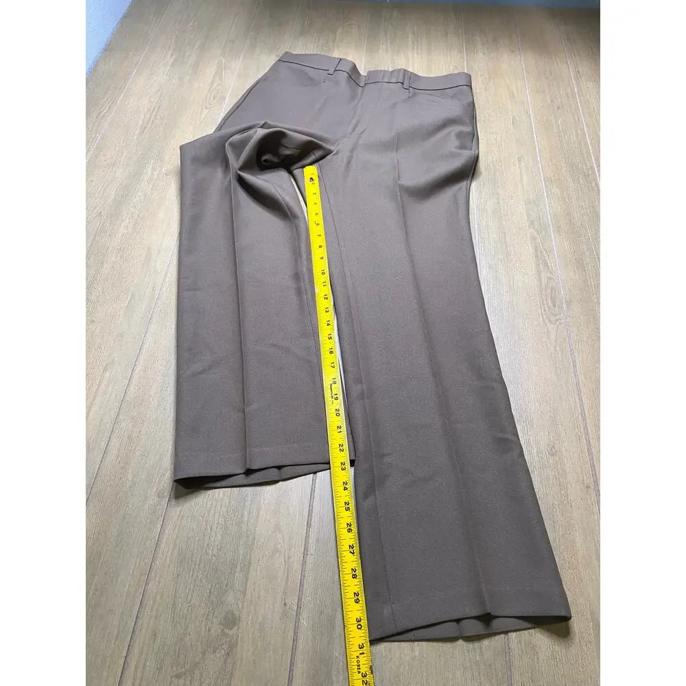 Vintage 80s Levi’s‎ Action Slacks Brown Dress Pants Talon Zip Classic Sz 34x31